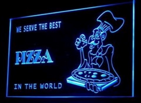 Best Pizza Cafe LED Neon Sign